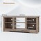 TV Stand for up to 65" Flat Screen TVs with Adjustable Shelves for 18" Electric Fireplace (Not Included) - 58" x 16" x 24.5"